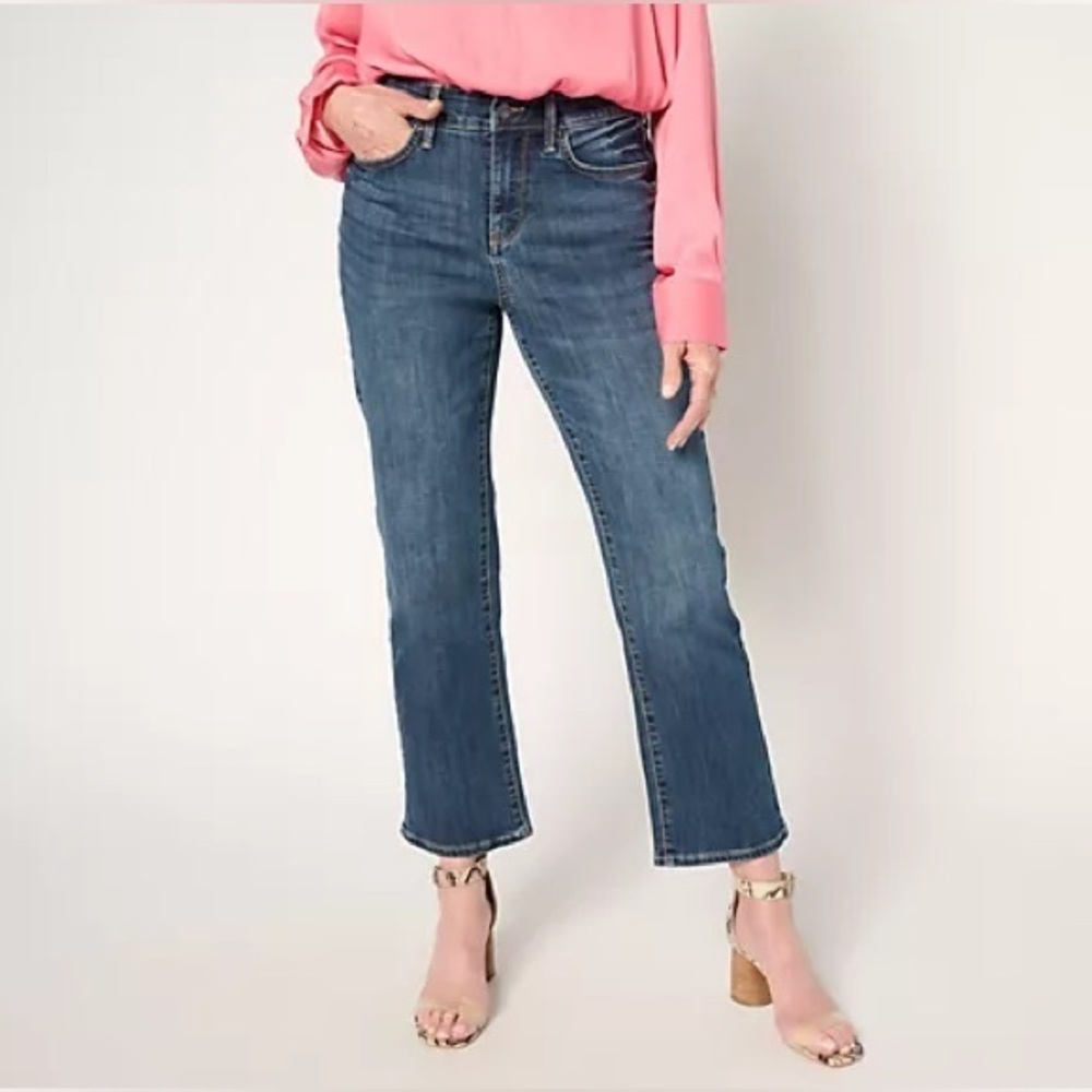 NYDJ Ellison Straight Leg Ankle Jean with Cool Embrace in Blueside Shade